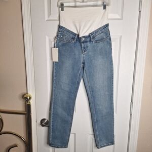 Ripe Maternity Classic Blue Straight Leg Jeans Size XS NWT